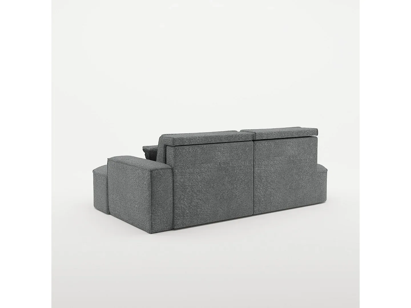 Ecksofa mit modernem Design und hohem Komfort in Anthrazit