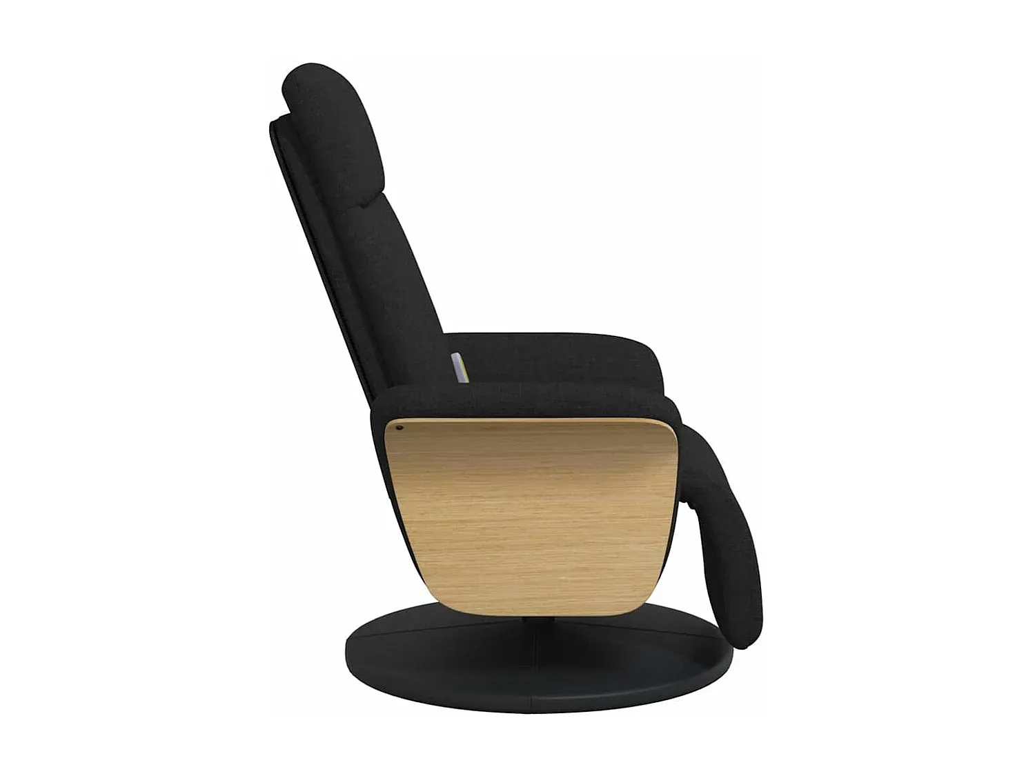 Ergonomischer Massagesessel mit Fußstütze, Schwarz