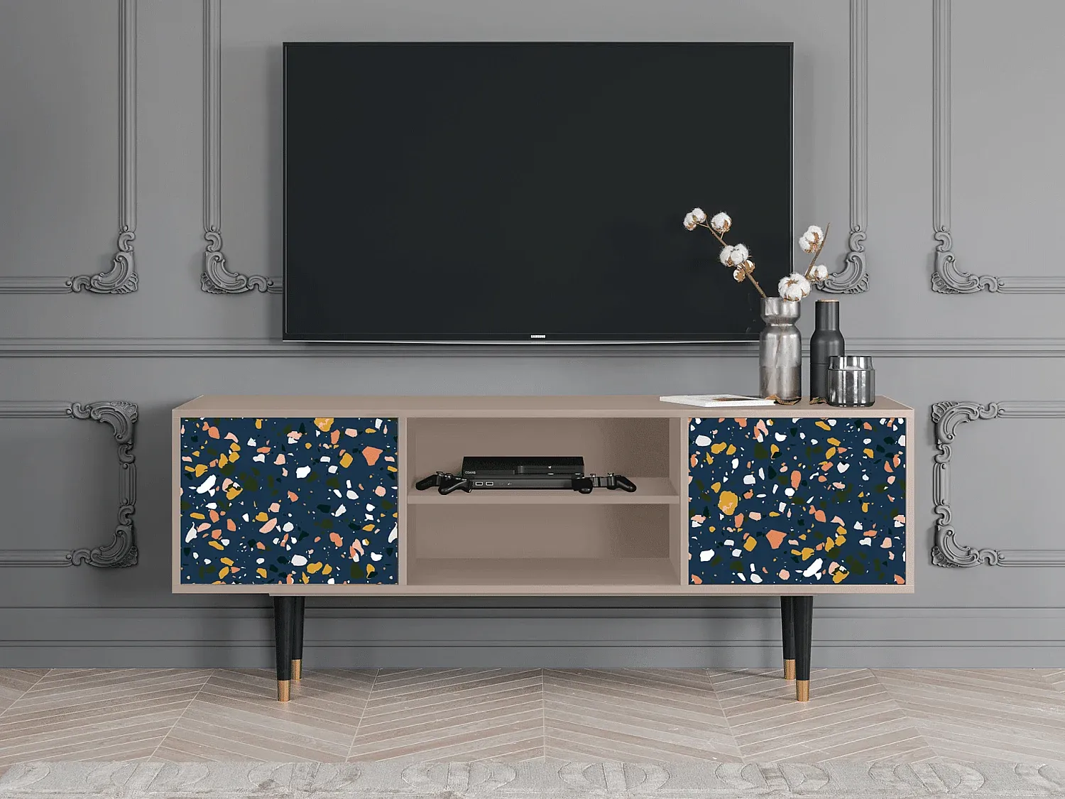 Fernsehmöbel - Großes Design - Nachthimmel