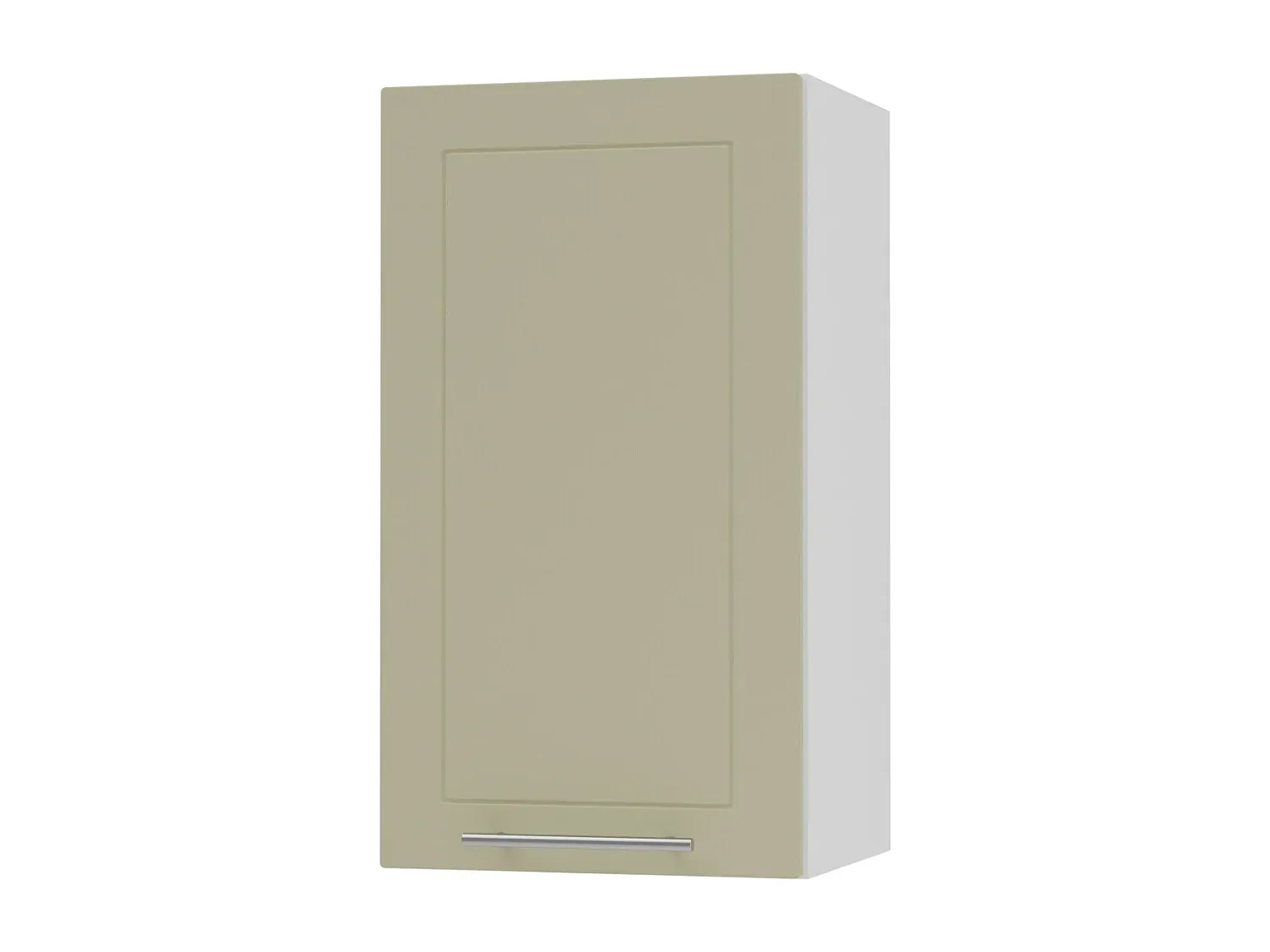 Küchenhängeschrank in Vanille Matt/Weiß Matt, 40x32,5x72 cm