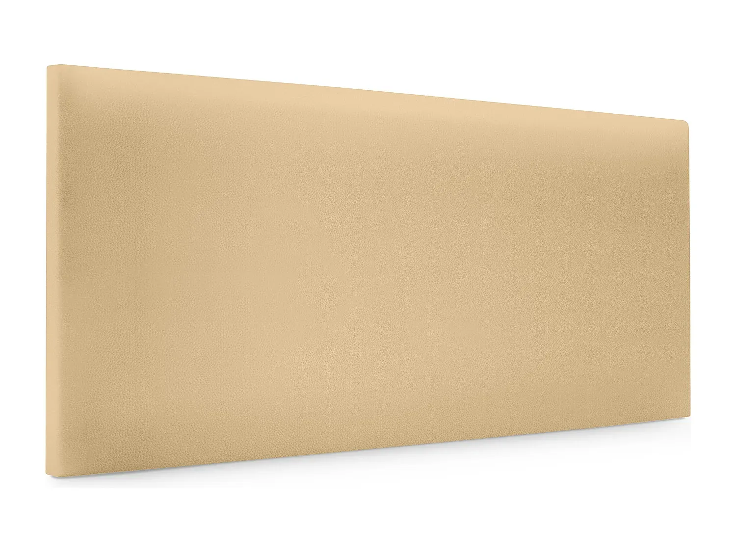 Glatte Kunstleder Kopfteil 90x50cm Vanille