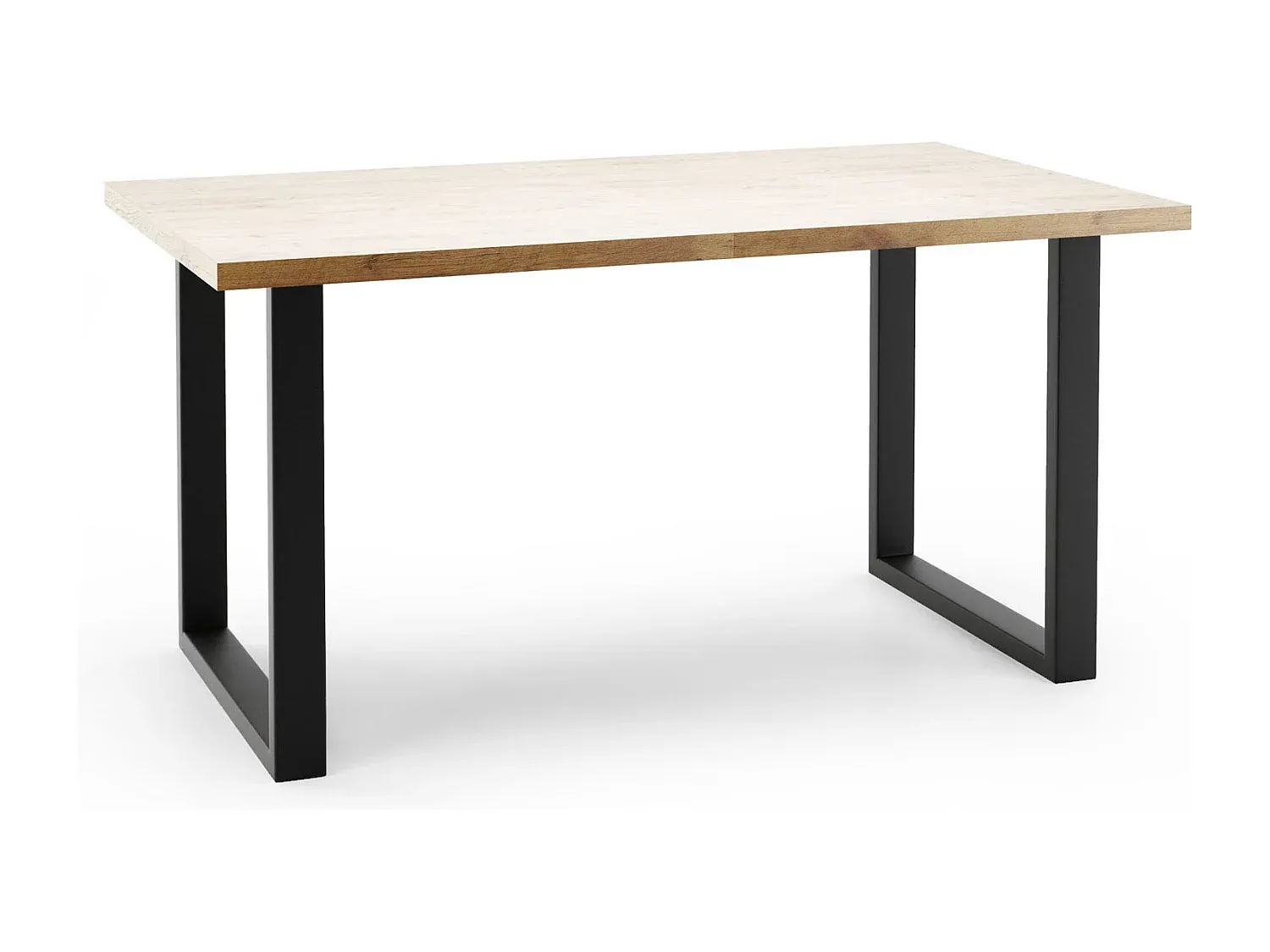 Moderner Esstisch aus Eiche und Graphit, ausziehbar