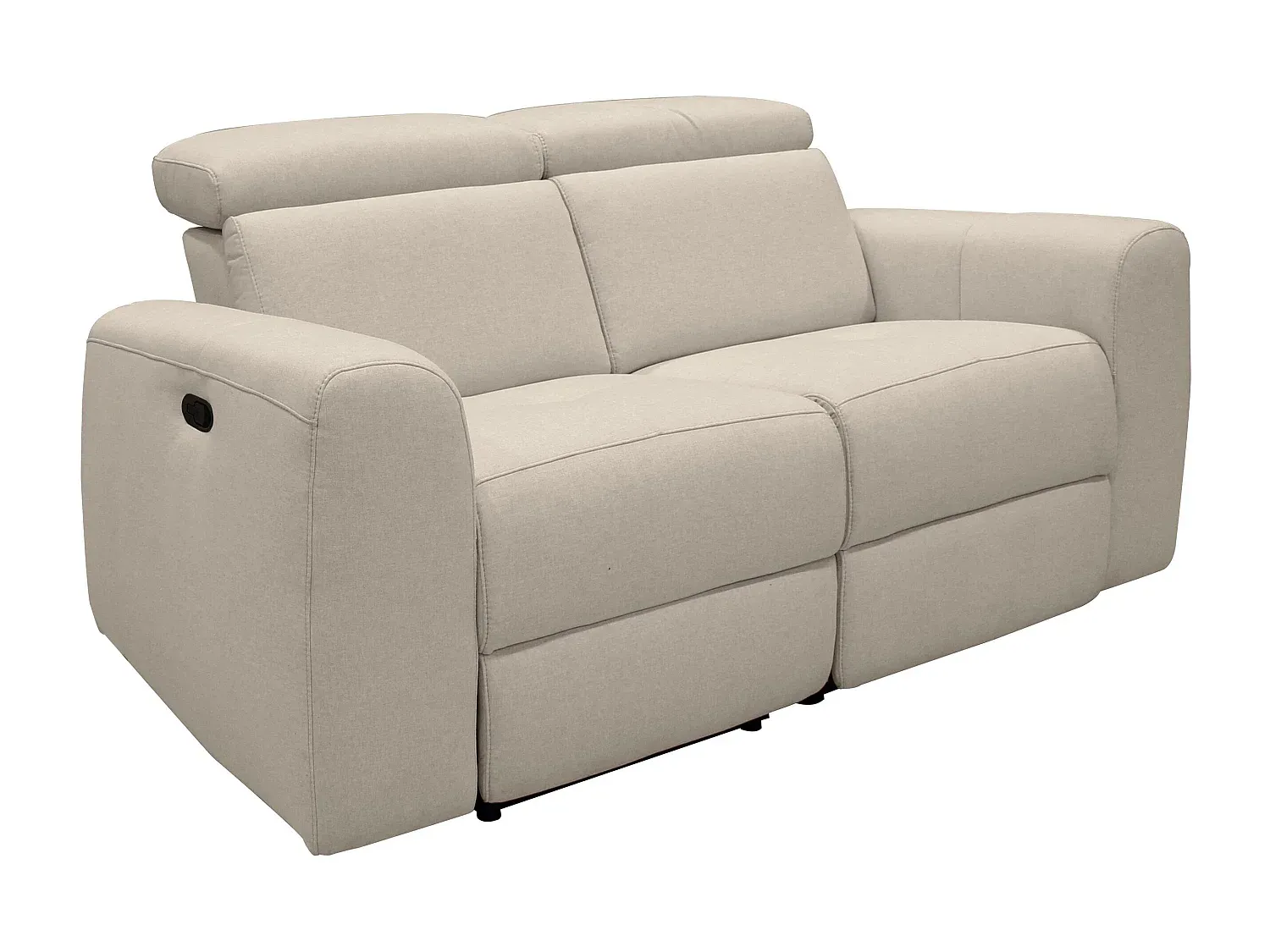 Bequemes 2-Sitzer Sofa in Sandfarben