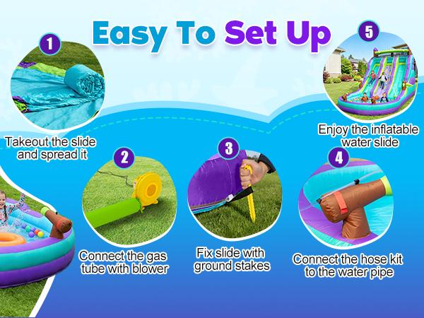 Inflatable water slide detail image 20
