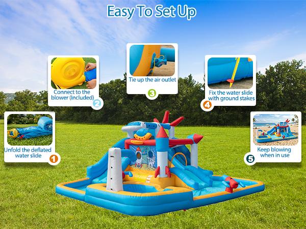 Inflatable water slide detail image 4