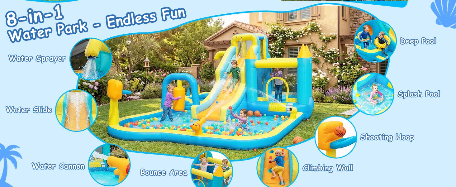 Inflatable water slide detail image 8
