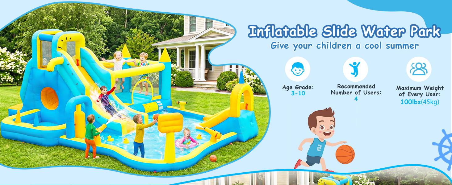 Inflatable water slide detail image 5