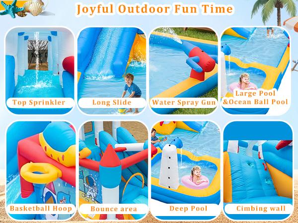 Inflatable water slide detail image 2