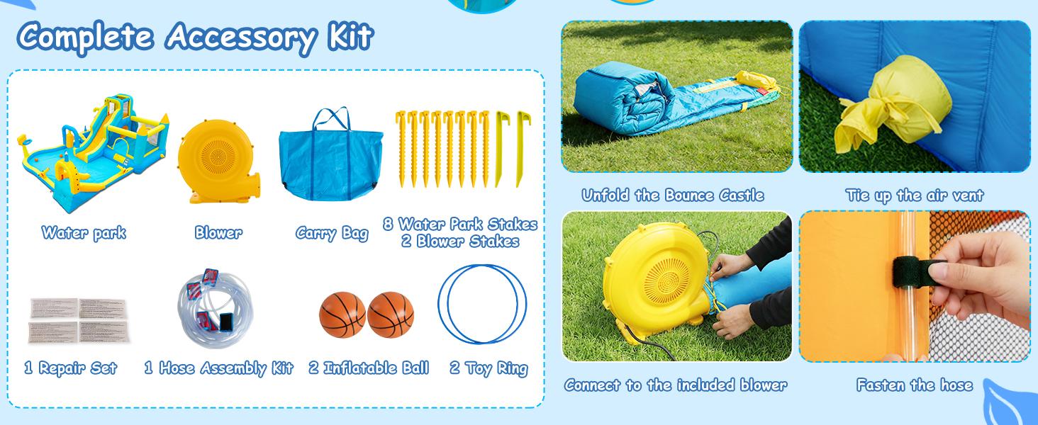 Inflatable water slide detail image 9