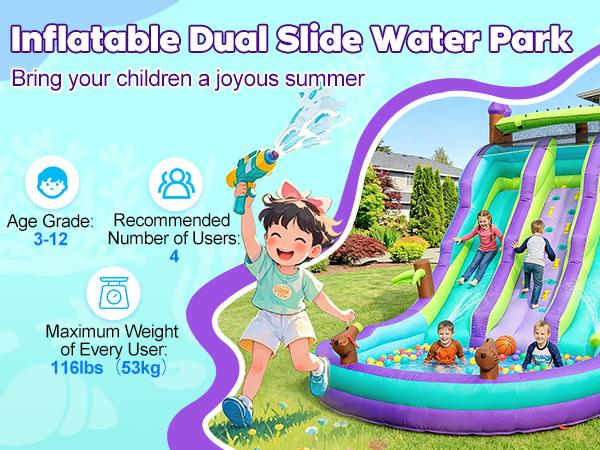 Inflatable water slide detail image 16