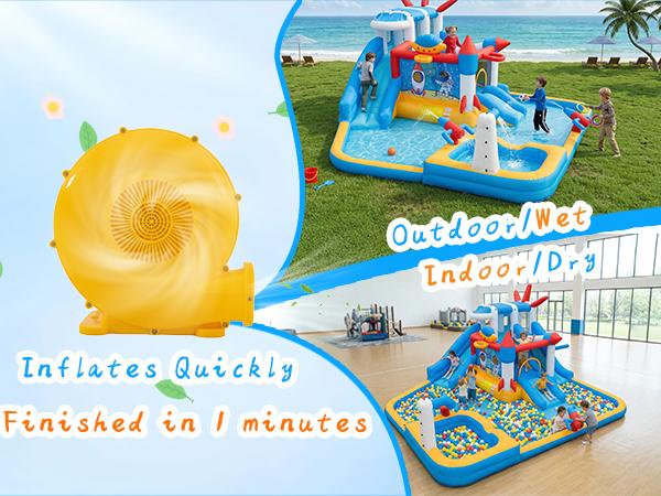 Inflatable water slide detail image 3