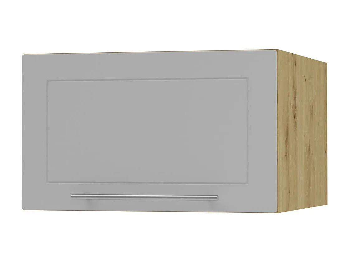 Wandklappschrank in Staubgrau und Eiche Matt 50/59/36cm