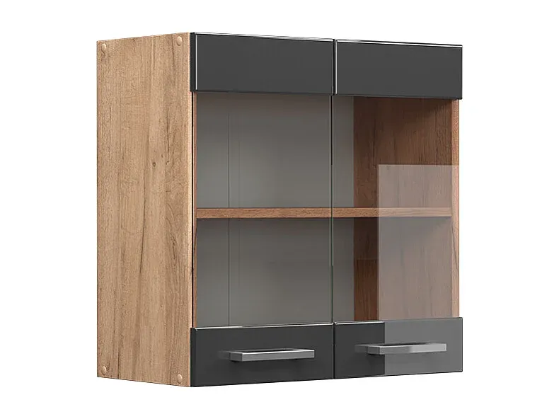 Wandschrank aus Glas für die Küche 60x31x60 cm