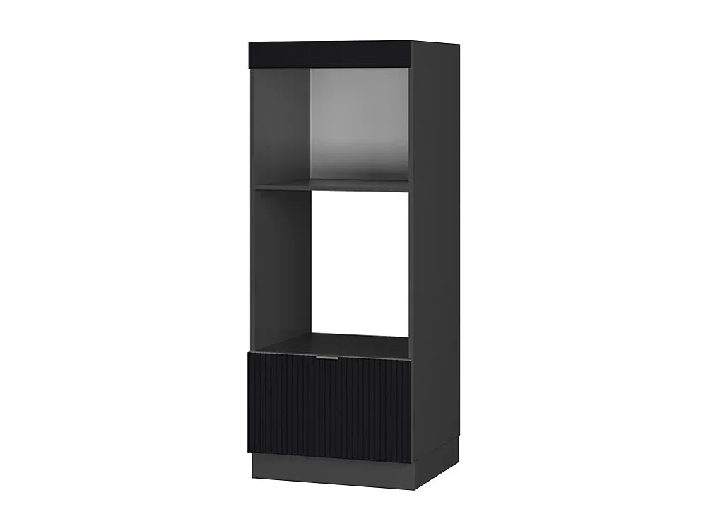 Küchenschrank für Mikrowelle mit Eichedekor