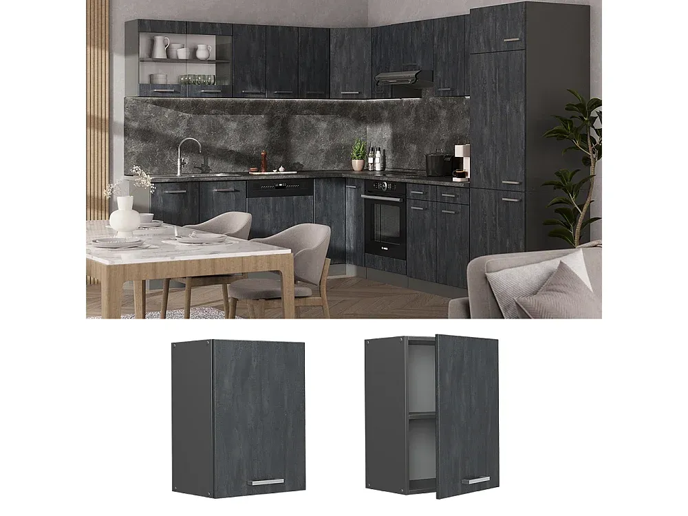 Küchenschrank Hochglanz Weiß 45x31x60 cm