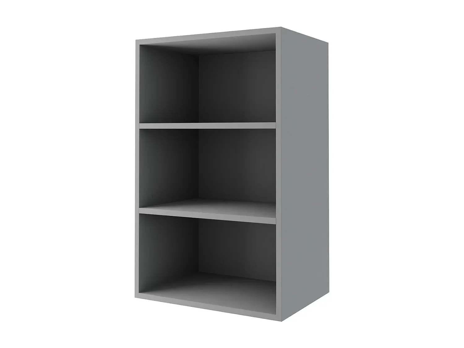 Wandschrank in Schwarz Matt mit Grauer Kombination, 45 x 32,5 x 72 cm