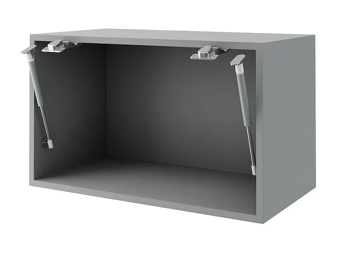 Moderner Hängeschrank Schwarz Hochglanz Grau