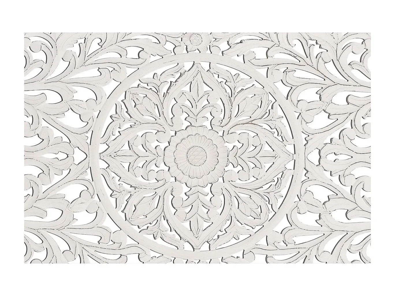 Weißes Kopfteil im Vintage-Stil