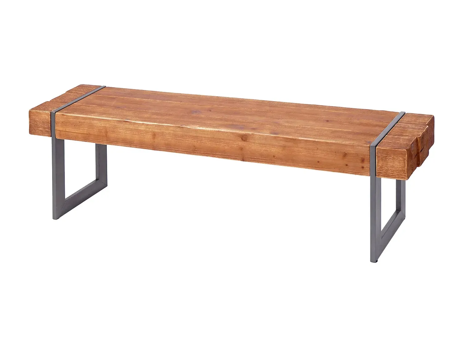 Moderne Sitzbank aus Holz, 160cm, Braun