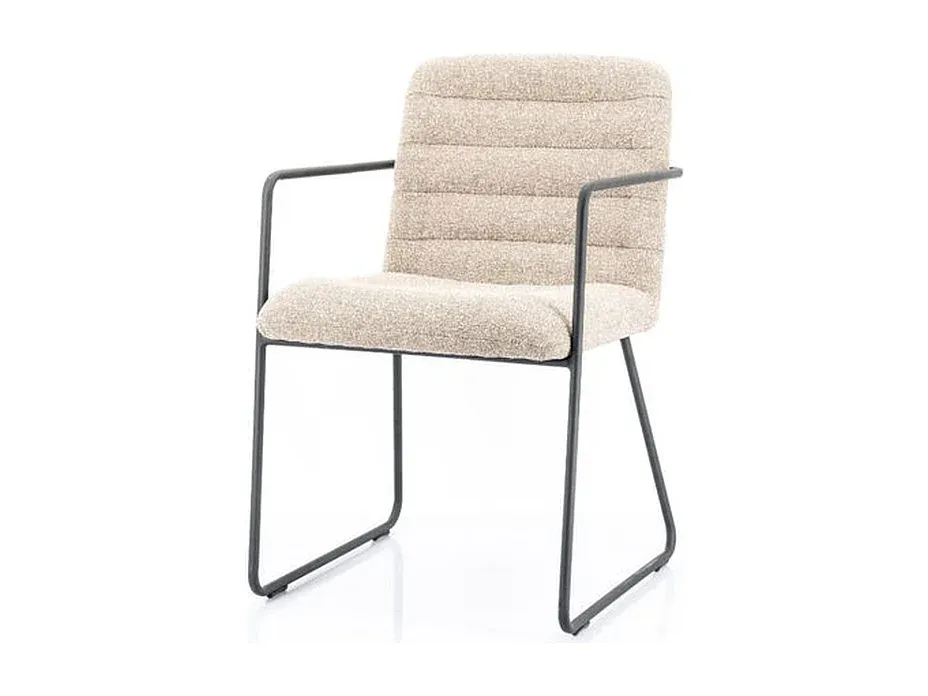 Moderner Esszimmerstuhl in Beige mit Komfortpolsterung