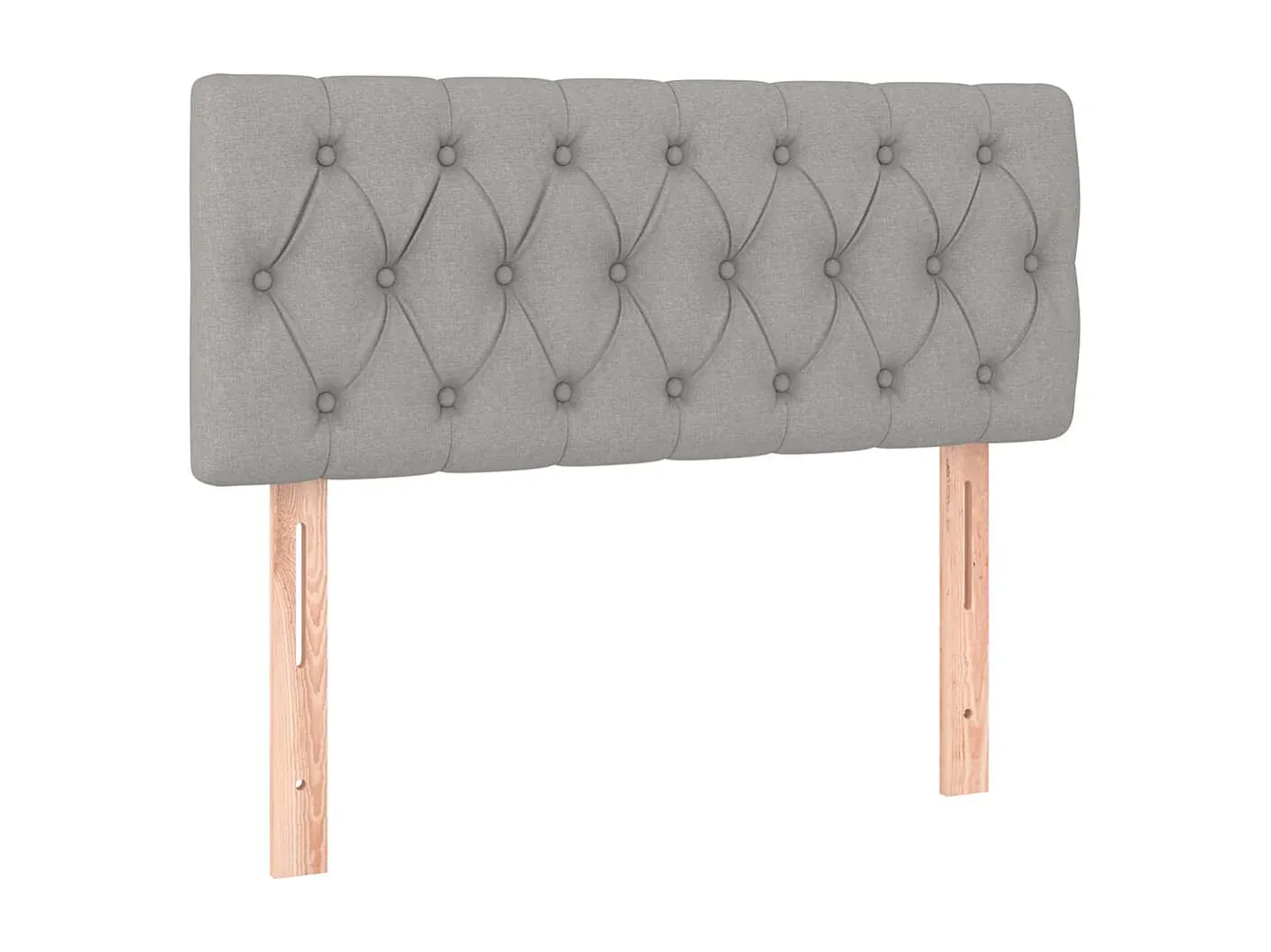 Verstellbares Kopfteil für Bett, Hellgrau, Stoff, 90x7x78/88 cm