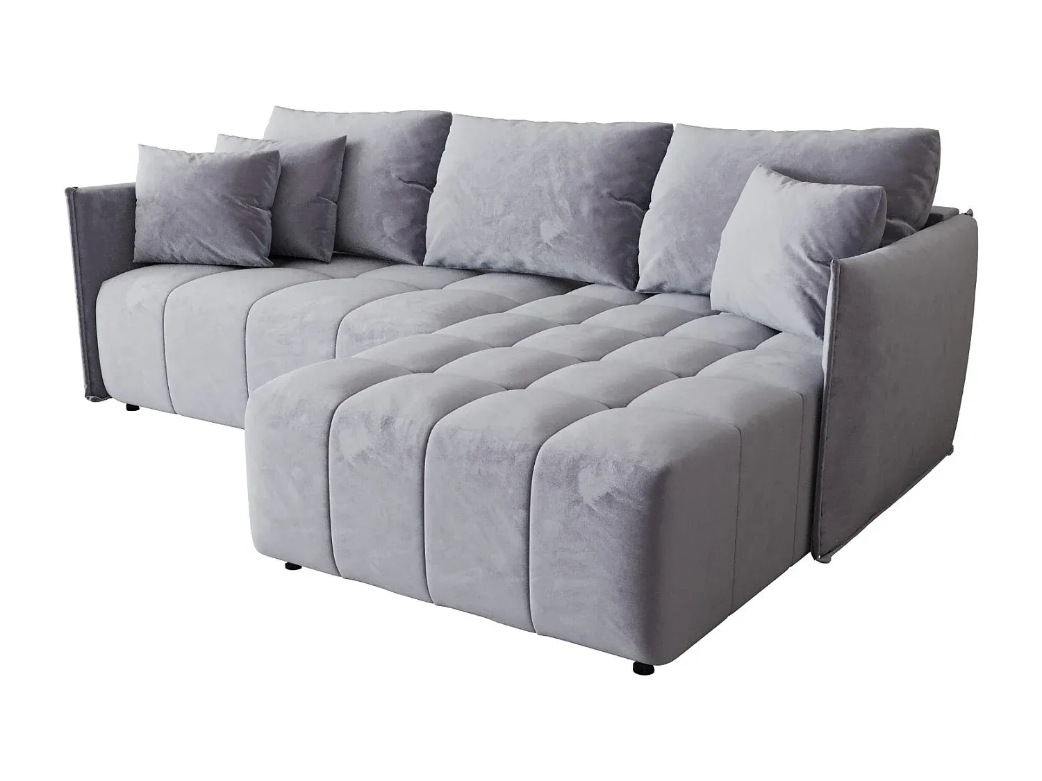 Ecksofa mit Schlaffunktion und Stauraum