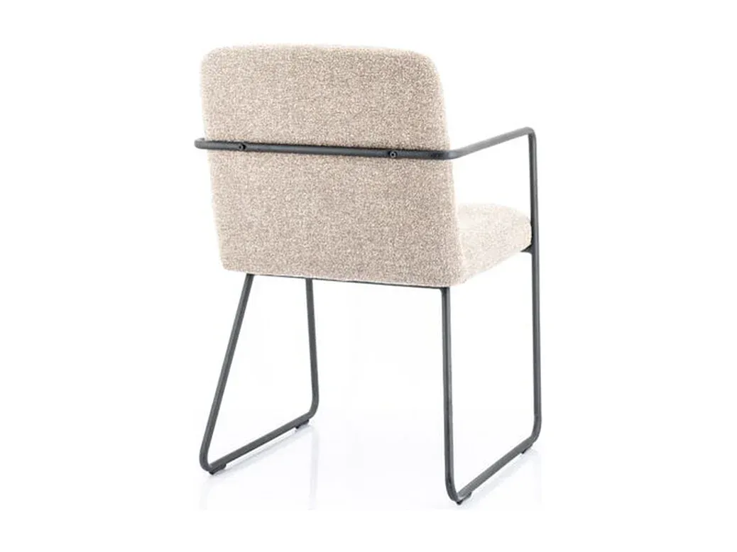 Moderner Esszimmerstuhl in Beige mit Komfortpolsterung