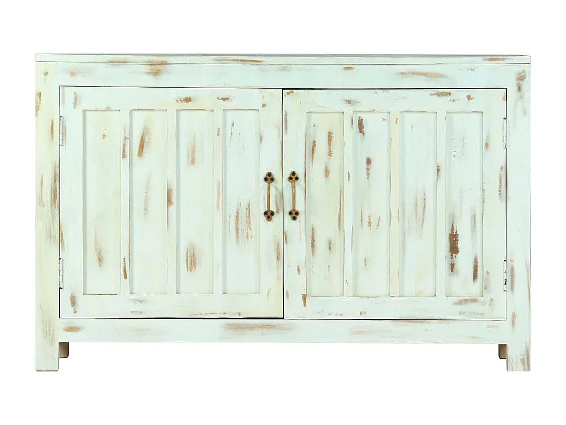 Blaues Mangoholz-Sideboard 110x35x70 cm