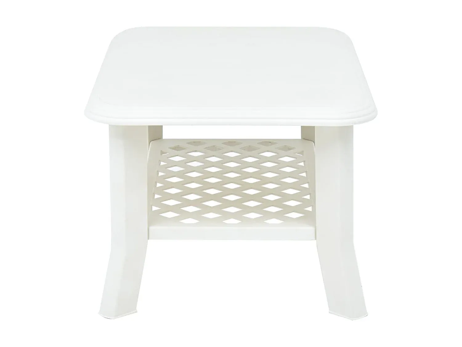 Moderner Sofatisch in Weiß 90x60x46 cm