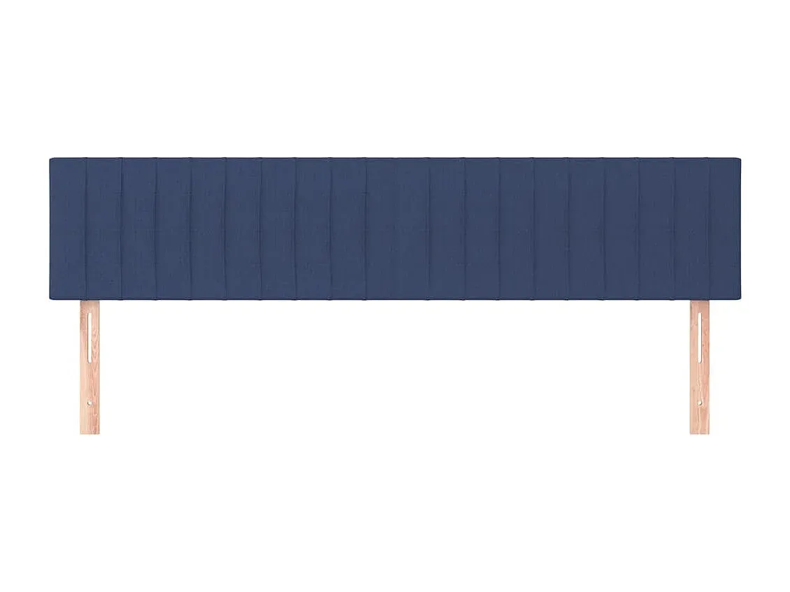 Kopfteil aus Stoff in Blau 80x5x78/88 cm