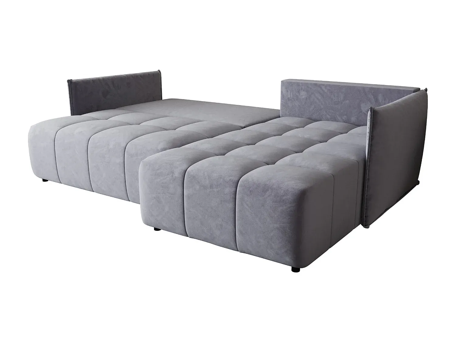 Ecksofa mit Schlaffunktion und Stauraum