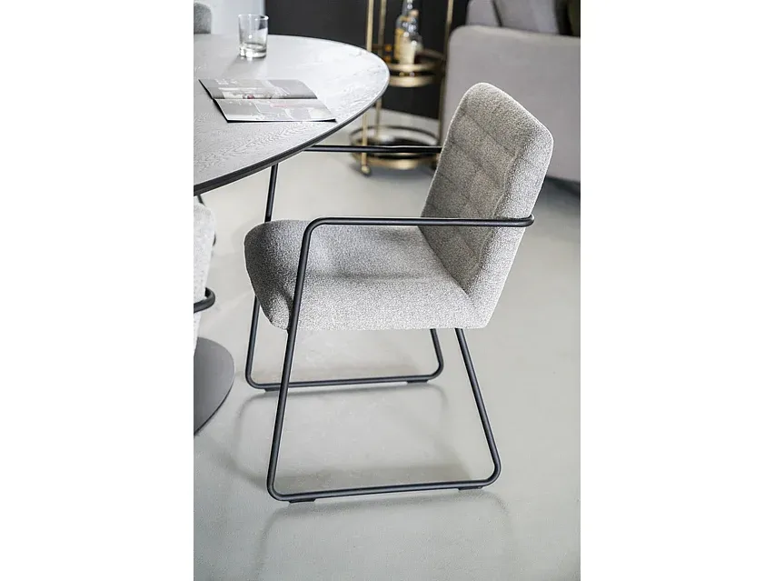 Moderner Esszimmerstuhl in Beige mit Komfortpolsterung