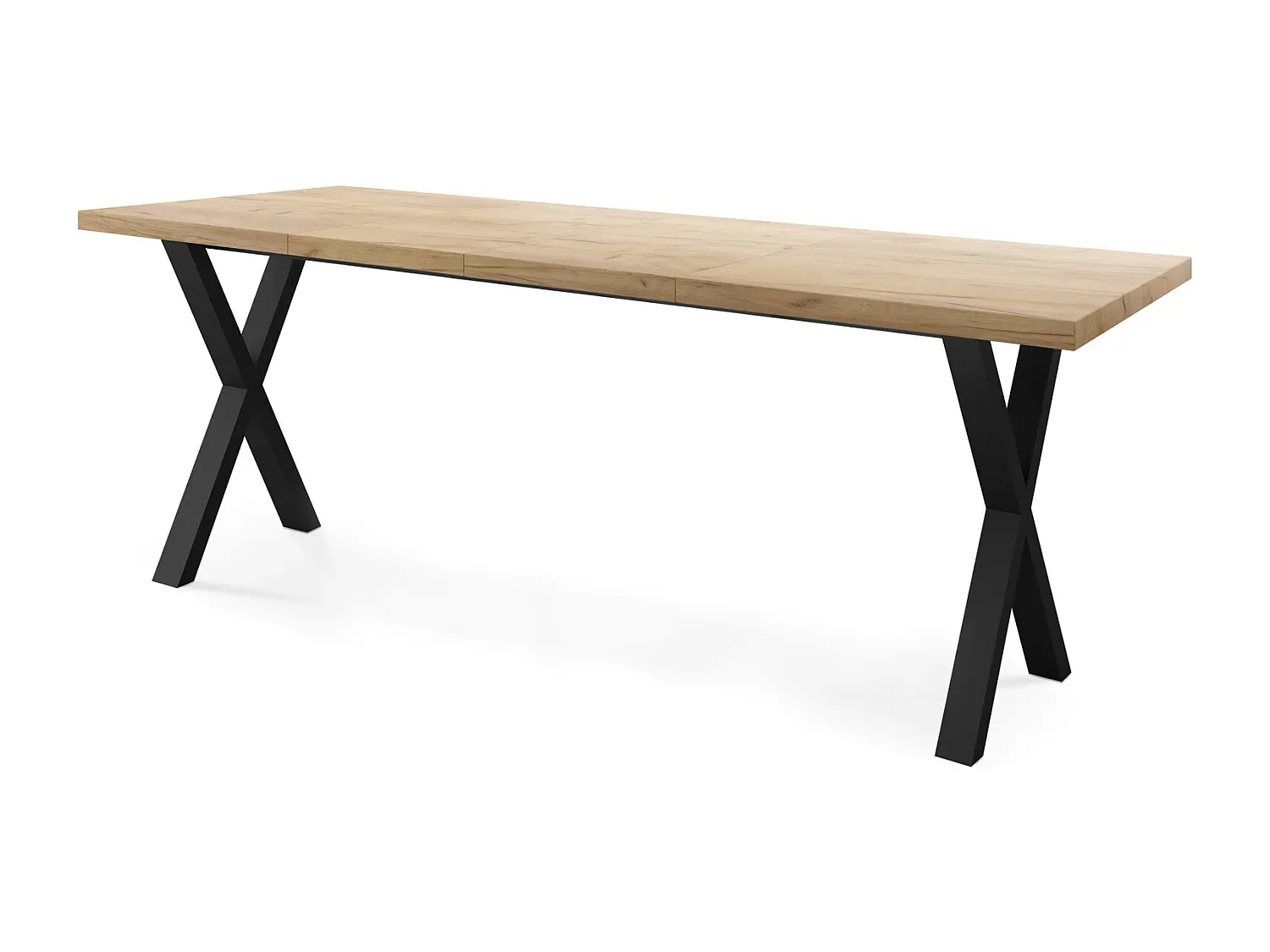 Moderner ausziehbarer Esstisch mit Metallbeinen