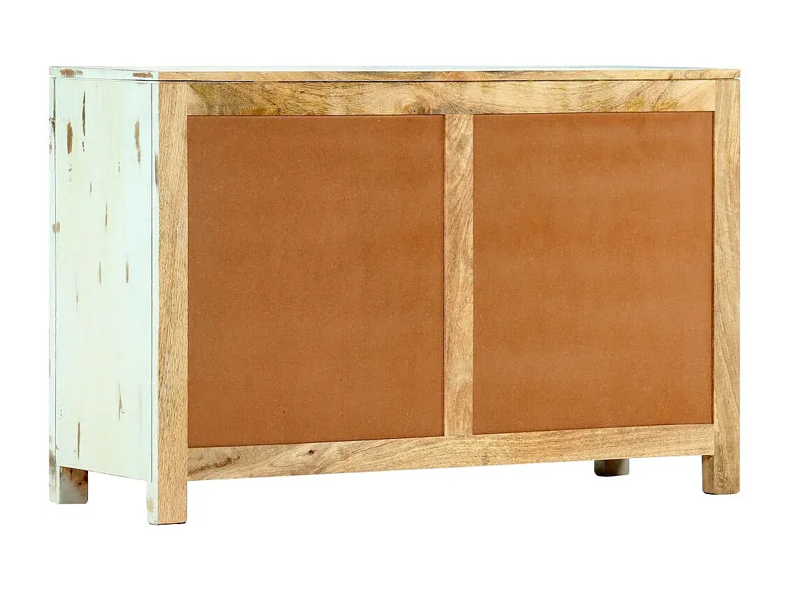 Blaues Mangoholz-Sideboard 110x35x70 cm