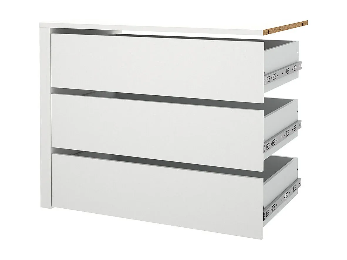 Flexibler Schubladeneinsatz für Kleiderschrank, Weiß