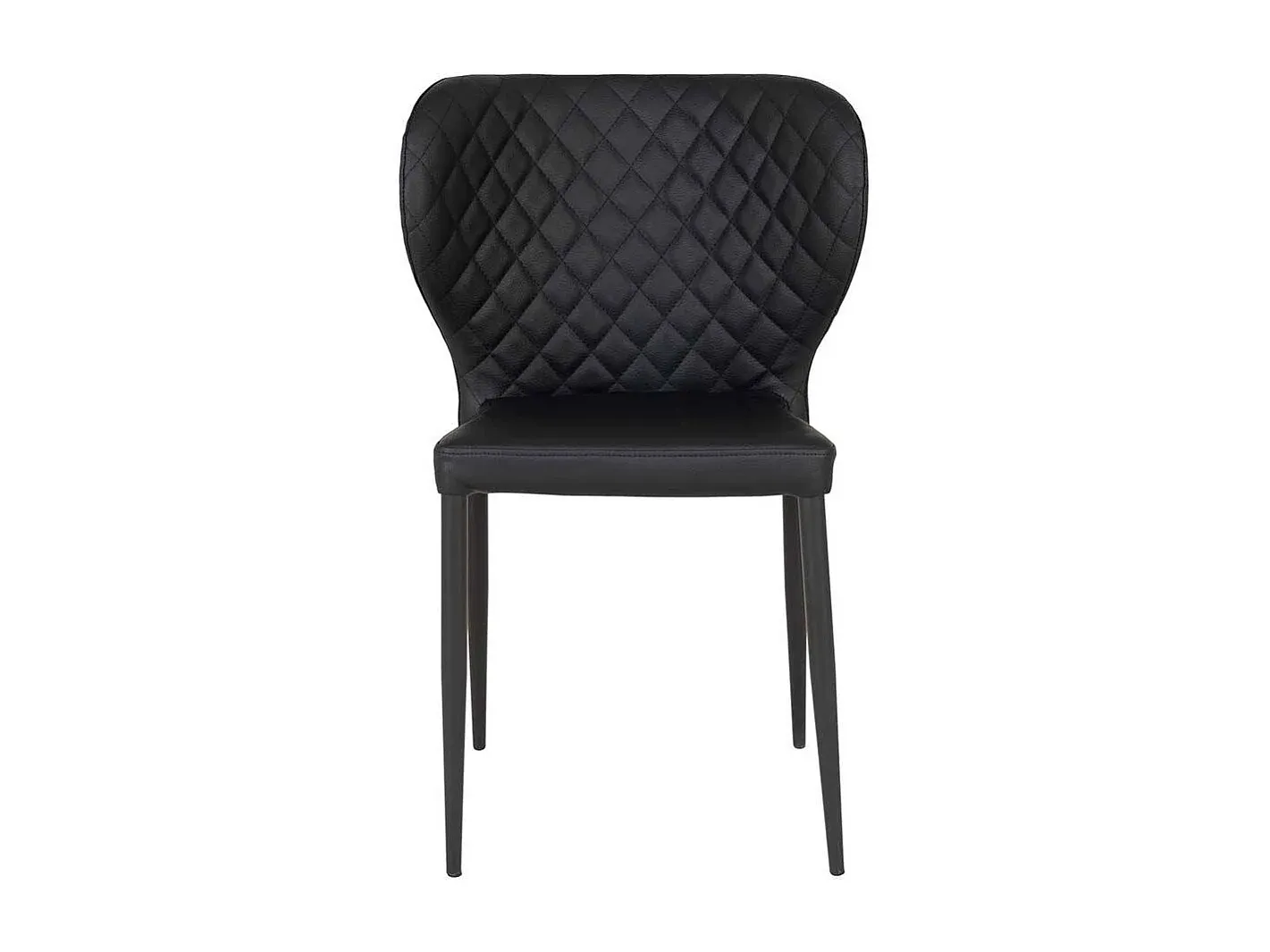 Esszimmerstühle im modernen Design, stapelbar, schwarz