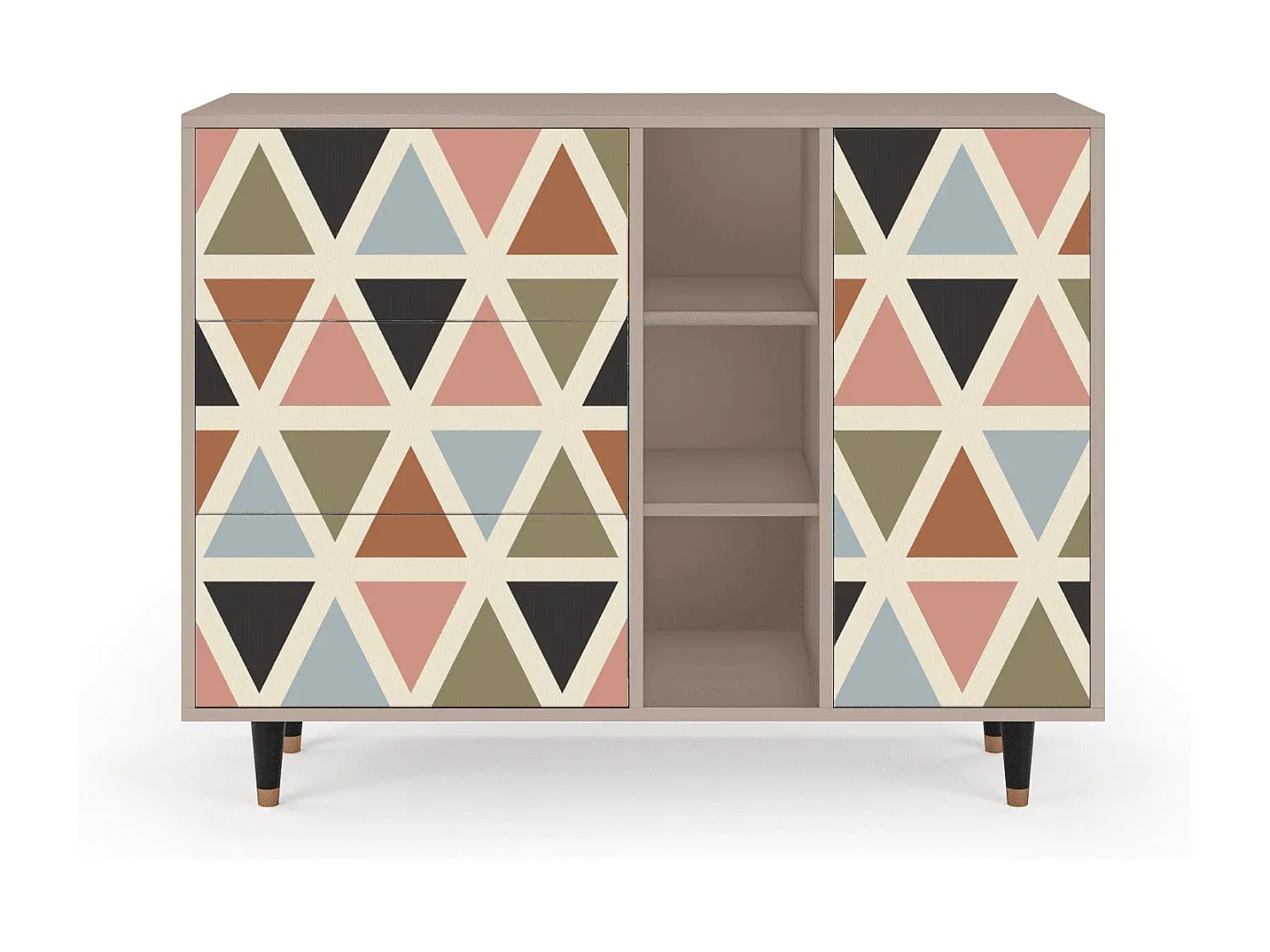 Elegantes Sideboard mit geometrischem Design
