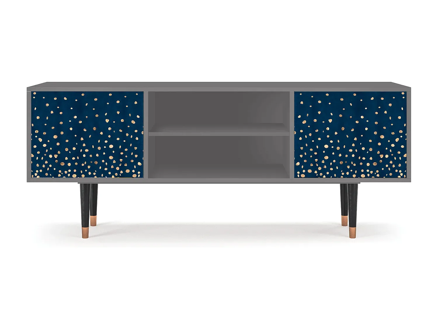 Moderner Fernsehtisch, 170 cm, Grau