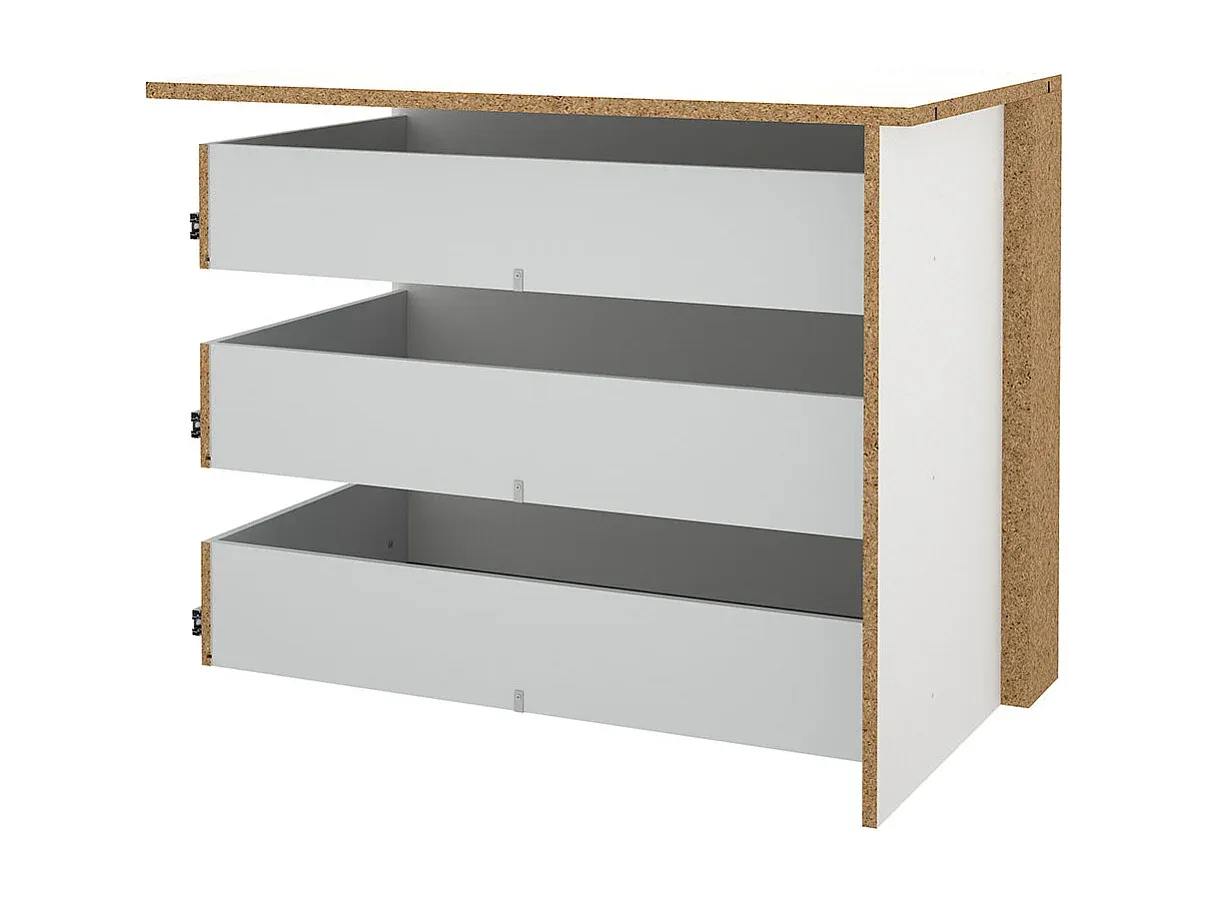 Flexibler Schubladeneinsatz für Kleiderschrank, Weiß