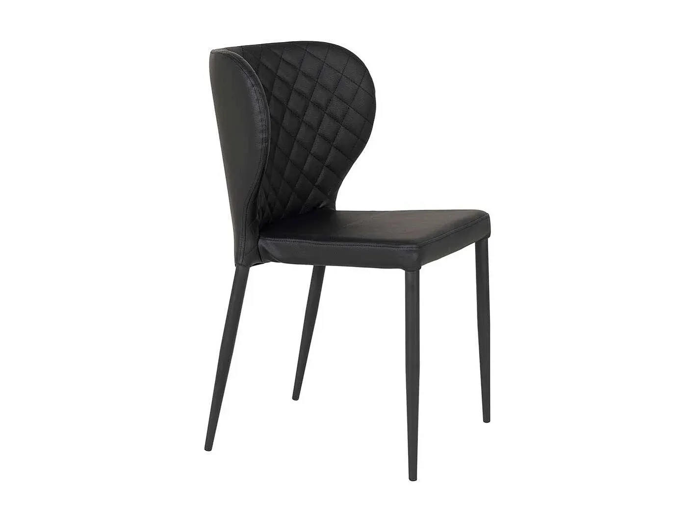 Esszimmerstühle im modernen Design, stapelbar, schwarz