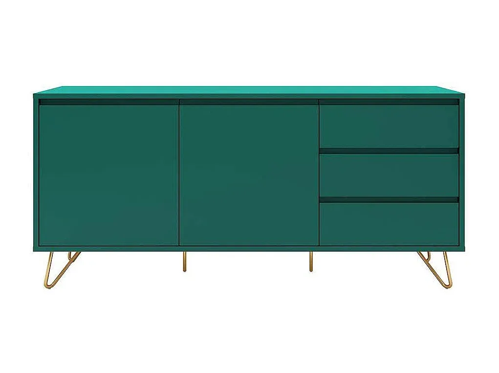 Elegantes Sideboard in Grün und Gold für das Esszimmer