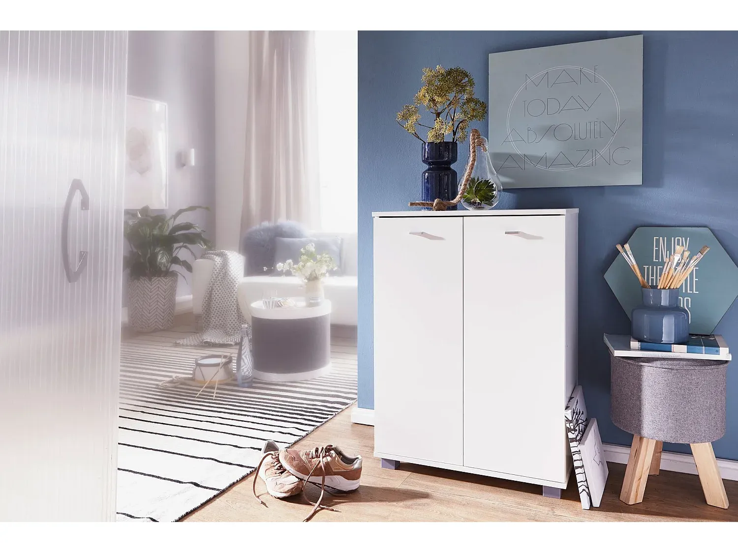 Praktischer Schuhschrank für 12 Paar