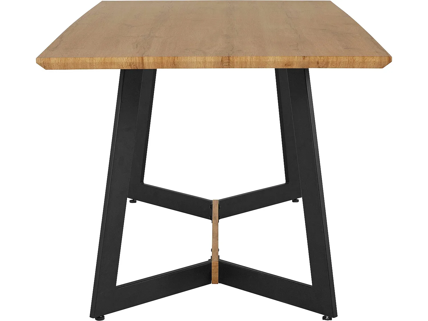 Eleganter Esstisch aus Eiche und Schwarz, 180 cm