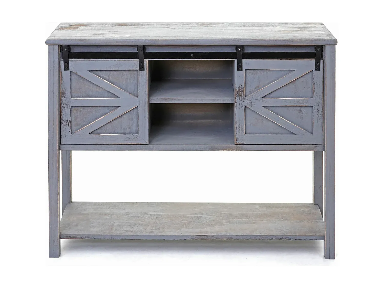 Moderne Stauraumlösung in Dunkelgrau