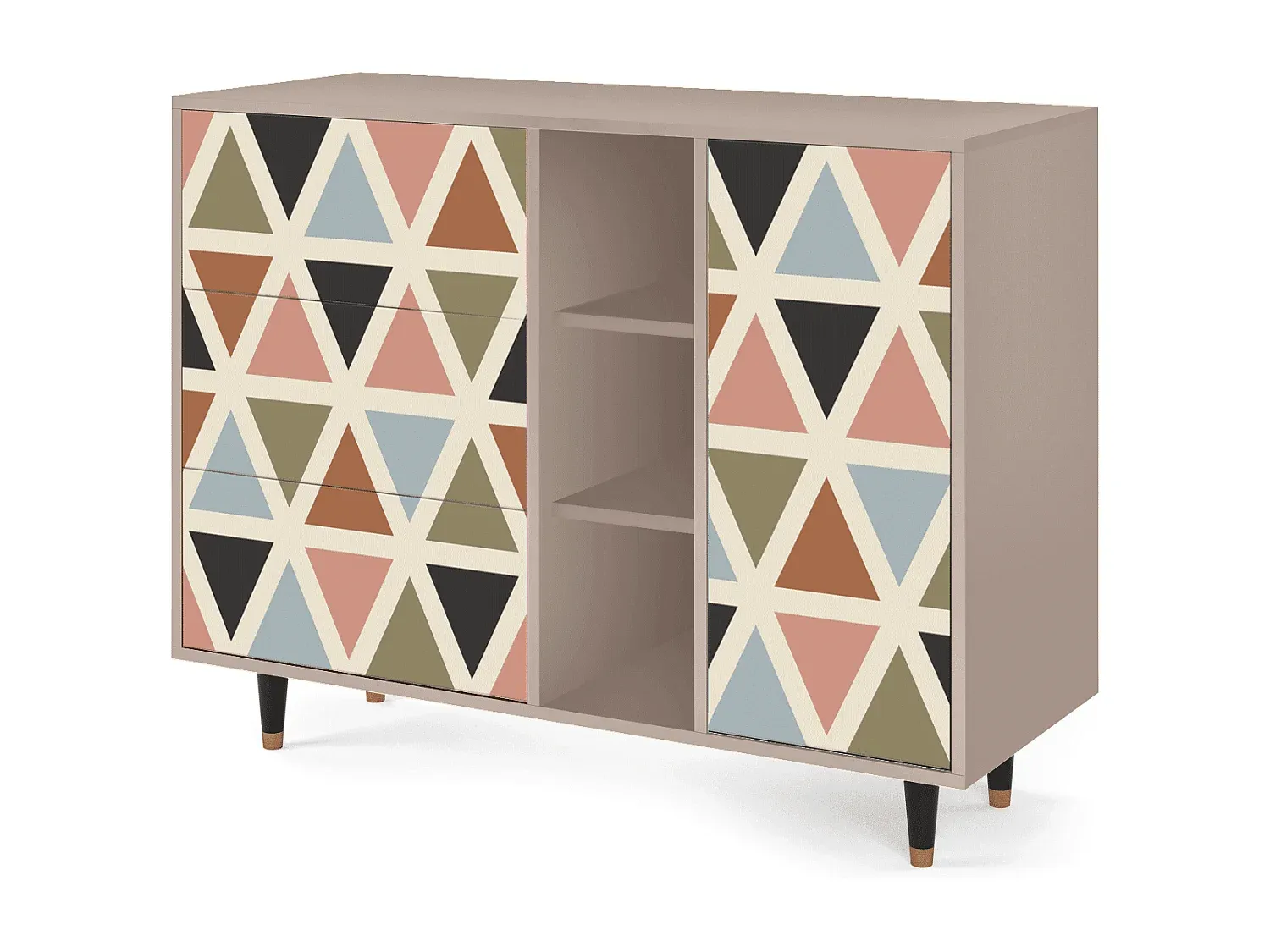 Elegantes Sideboard mit geometrischem Design