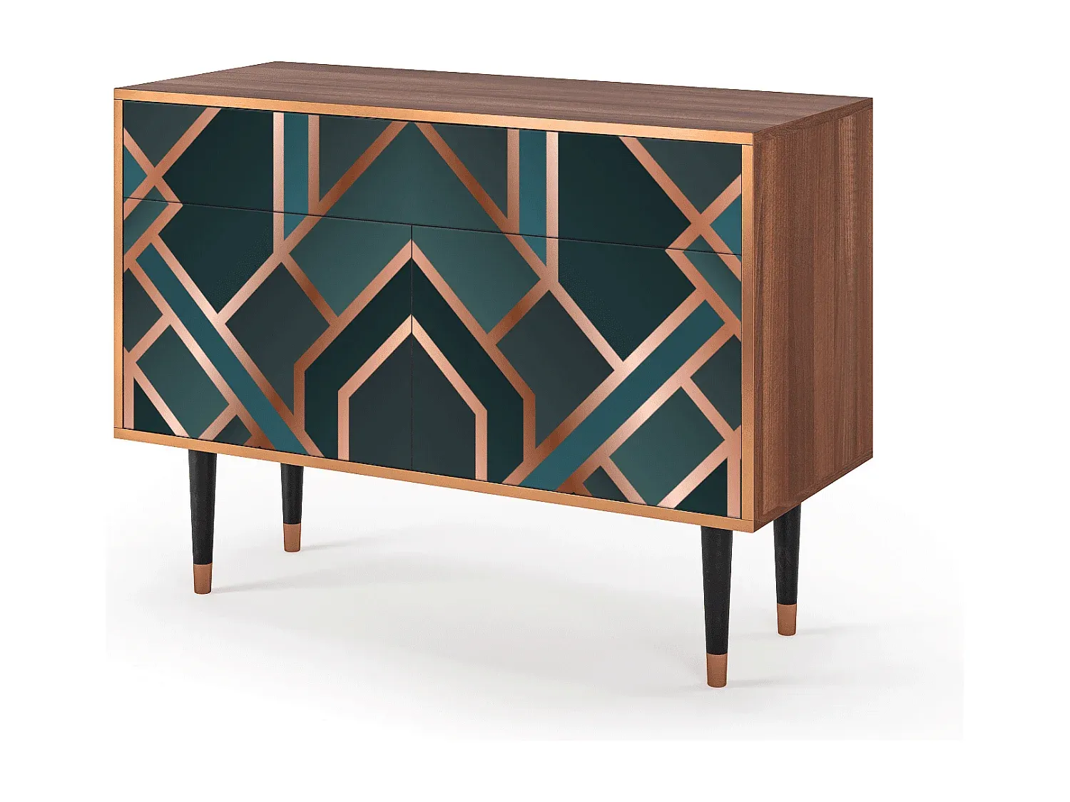 Moderne Sideboard in Walnussoptik