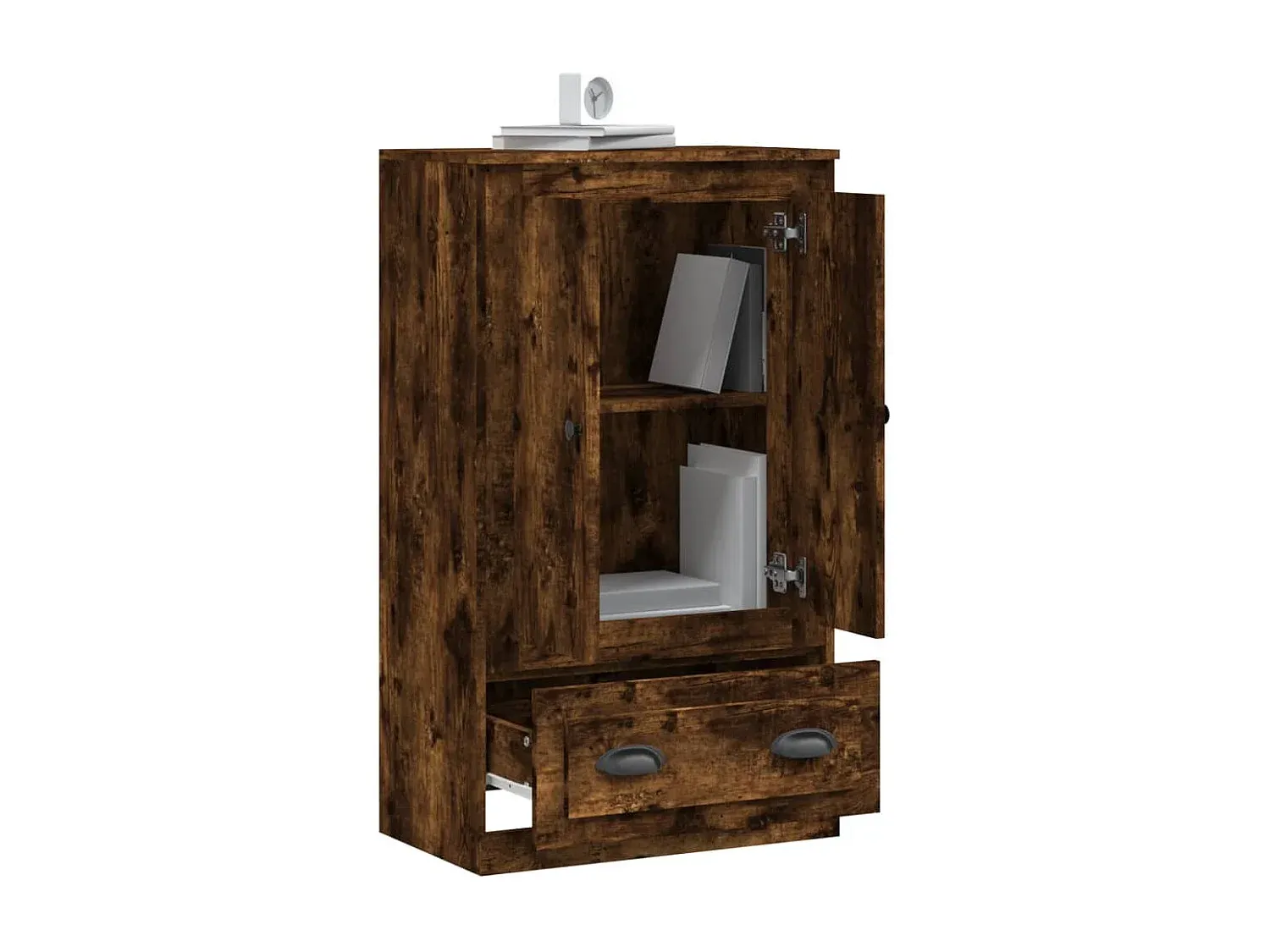 Elegantes Highboard aus Holzwerkstoff in Räuchereiche