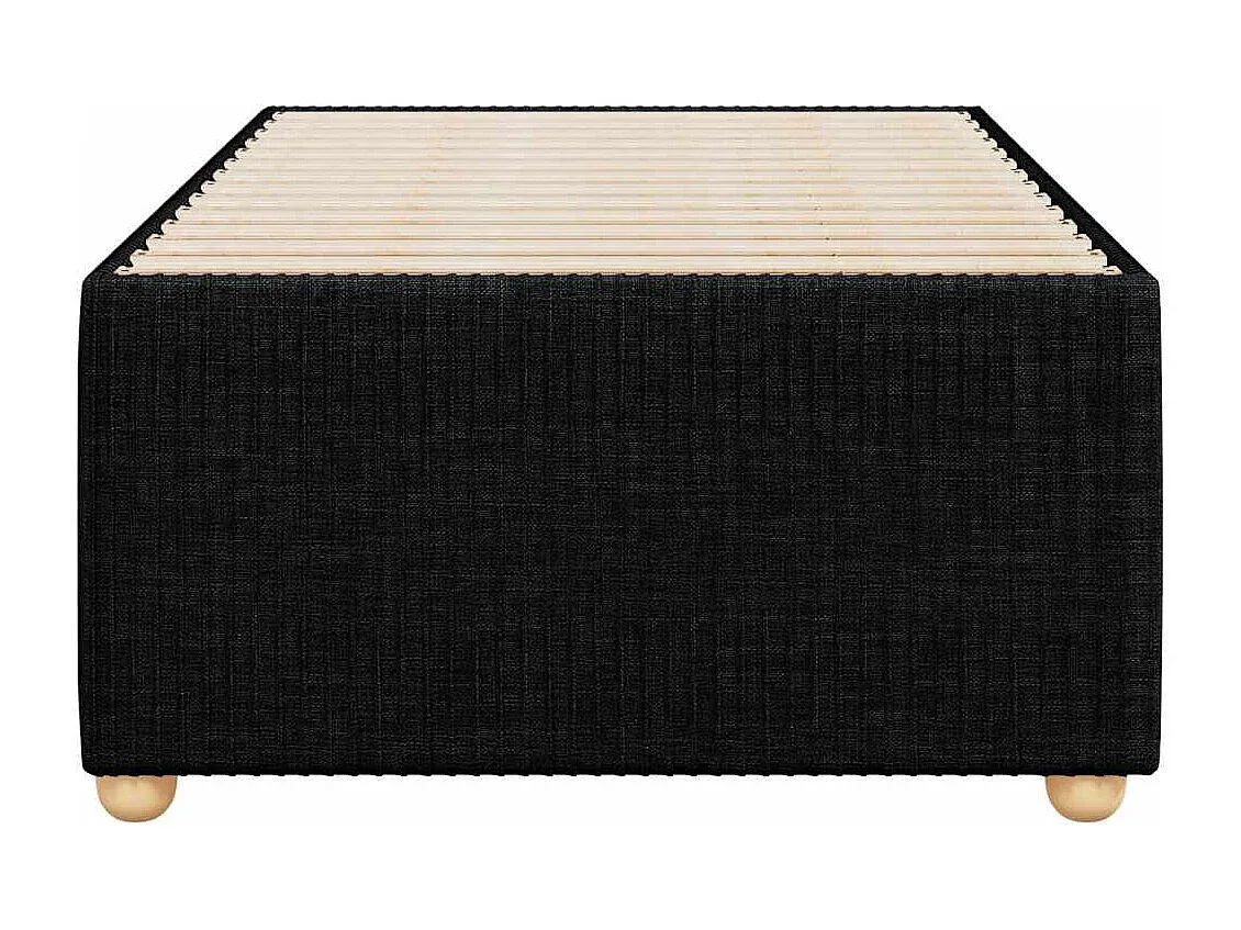 Schwarzes Stoffbettgestell 90x200 cm