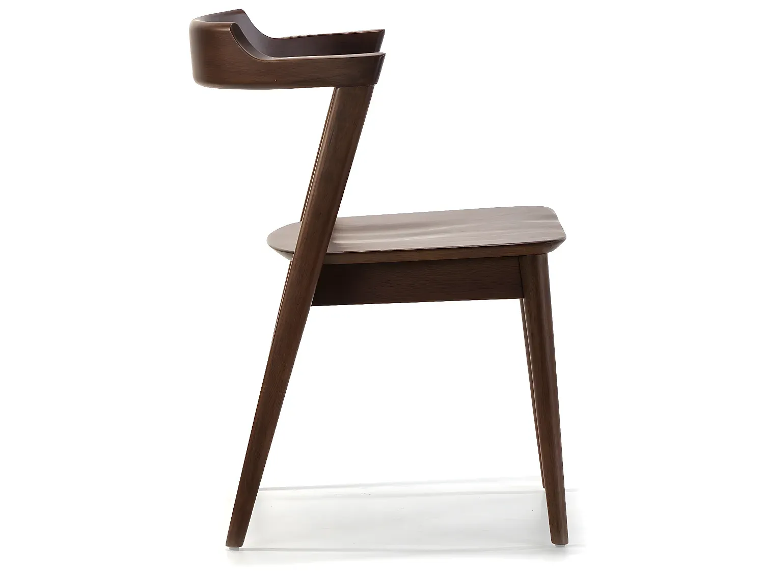 2er Set Esszimmerstühle Nussbaum Optik