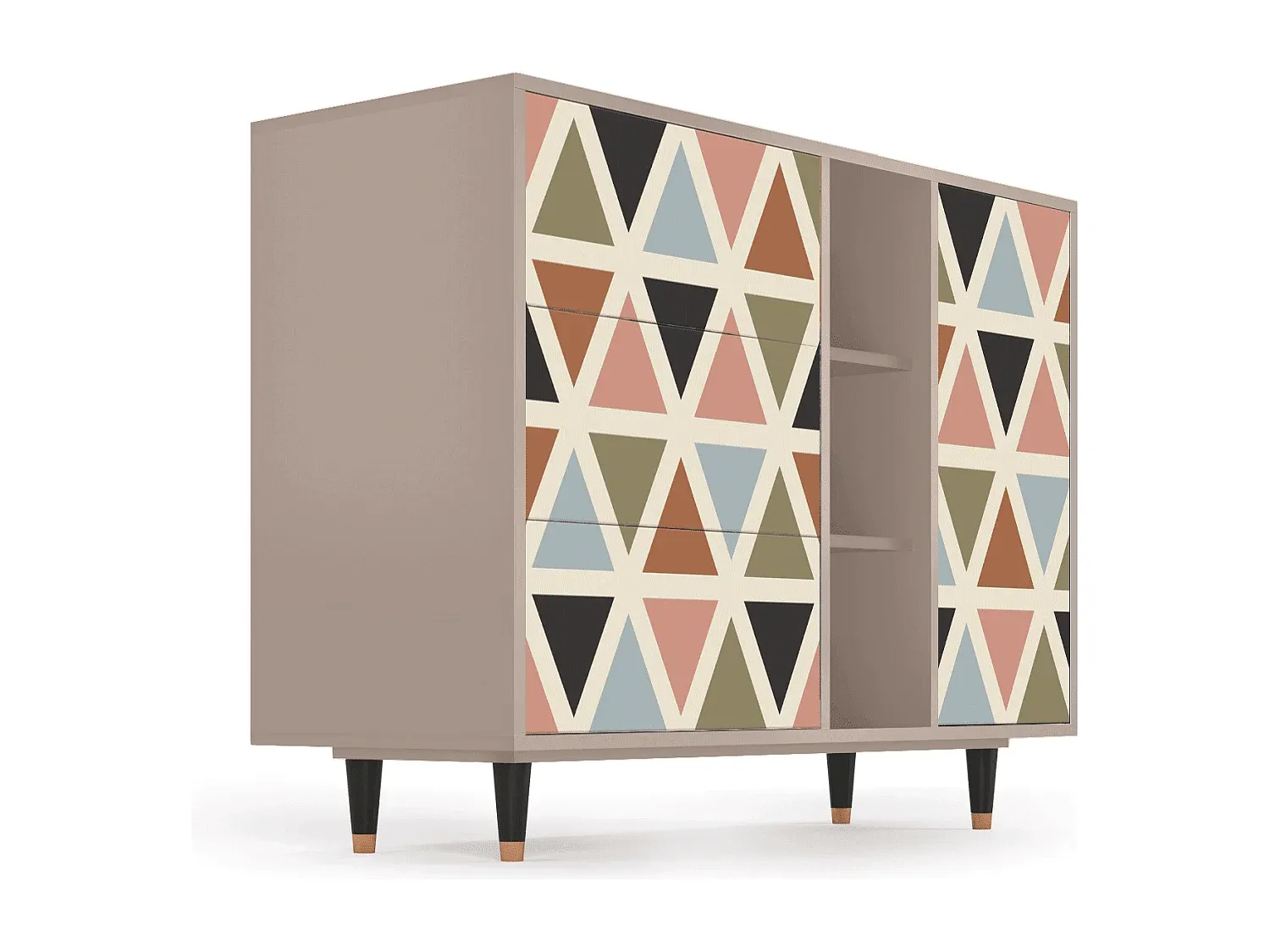 Elegantes Sideboard mit geometrischem Design